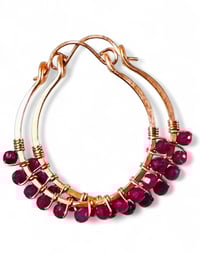 Image 1 of Ruby (Copper) Swing Earrings