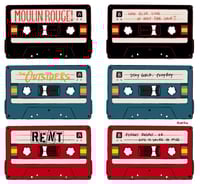 Image 3 of Broadway Musicals Cassette Tape Keychains [PRE-ORDER]