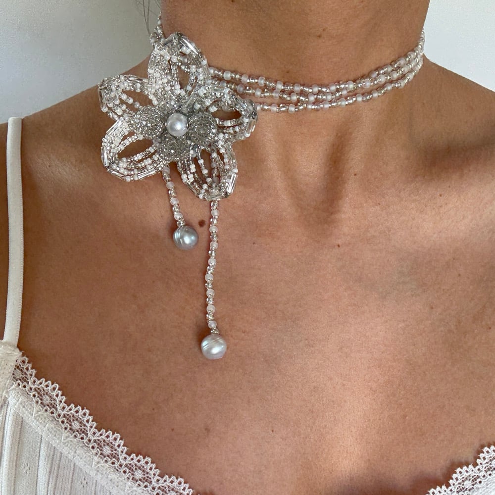Image of Custom Color Orchid Necklace