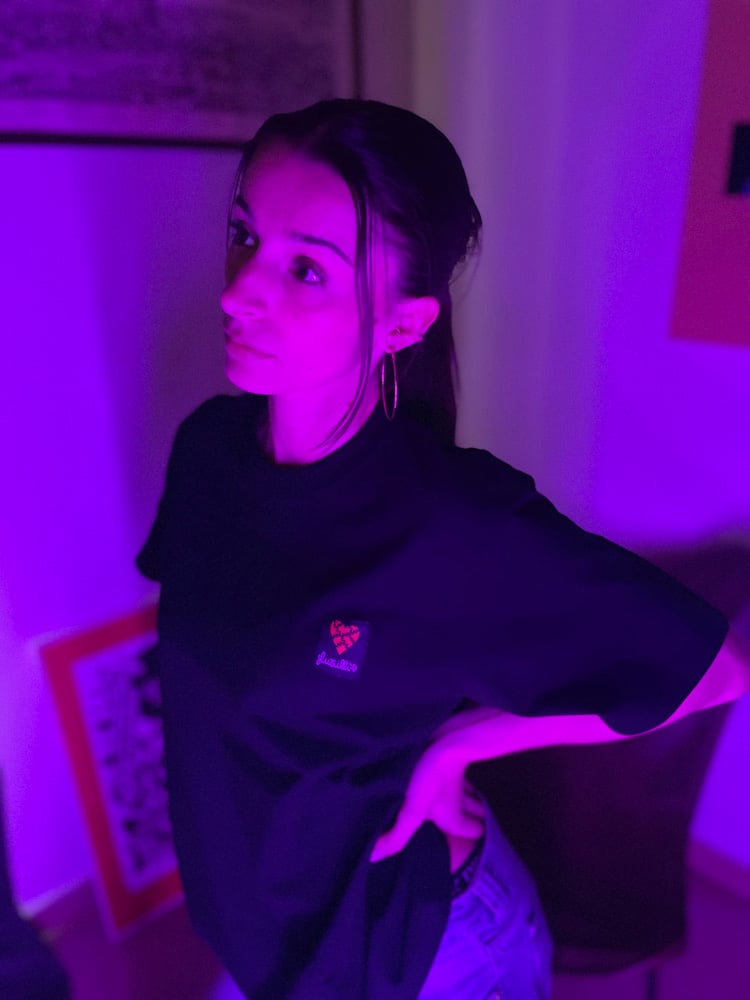 CUORE OVERSIZE TEE / black Image 2