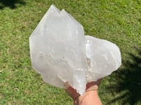 Image 4 of Large Clear Quartz Self Healed Points Cluster  Statement Piece #2063