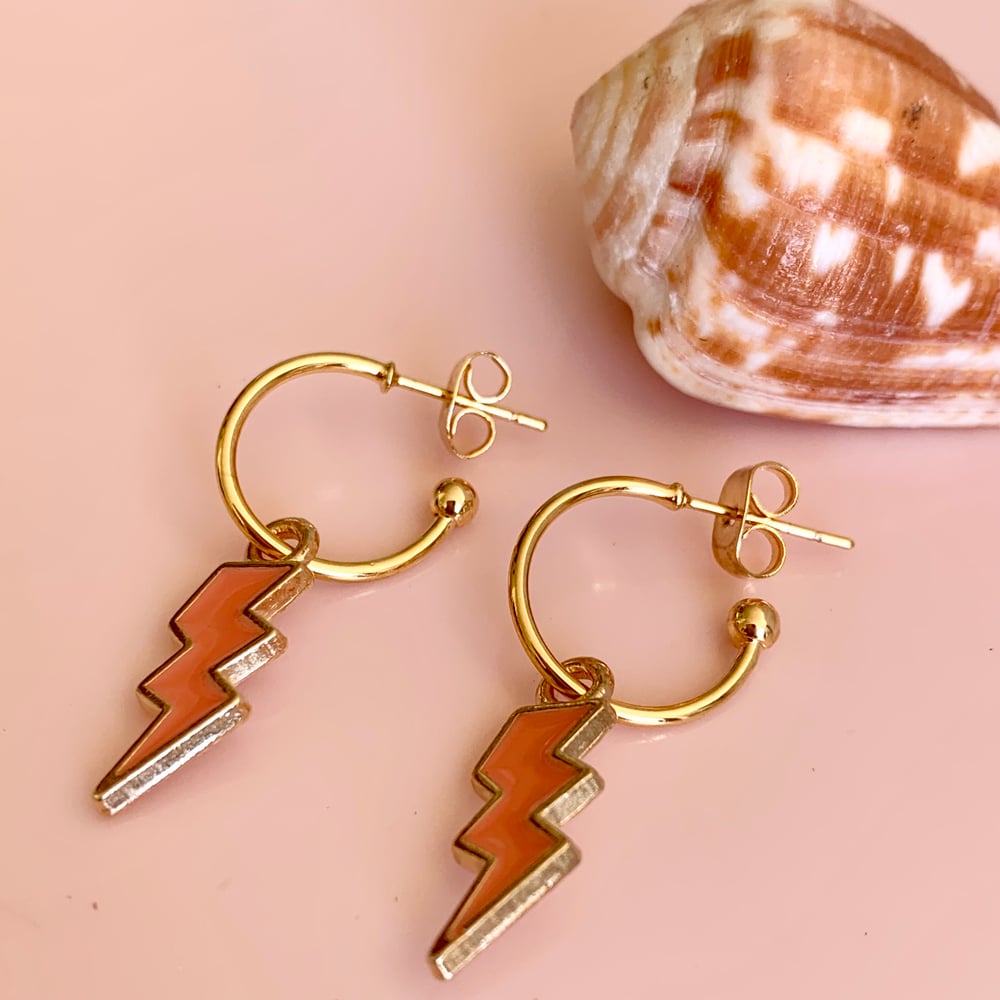 Hoops with lightning bolts Clearance