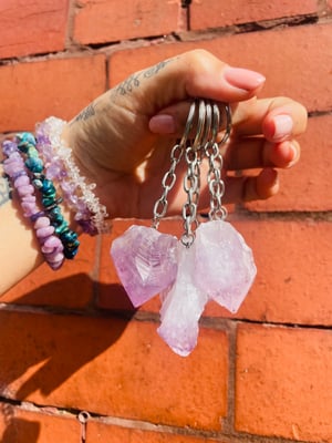 Image of Amethyst key ring 