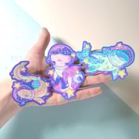 Image 2 of Space shark stickers