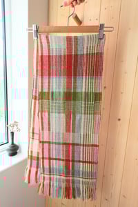 Image 1 of Lambswool Scarf Waffle/ Twill Woven