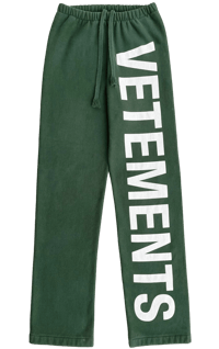 Image 1 of '19 Vetements Logo Spell Out Sweatpants - XS 