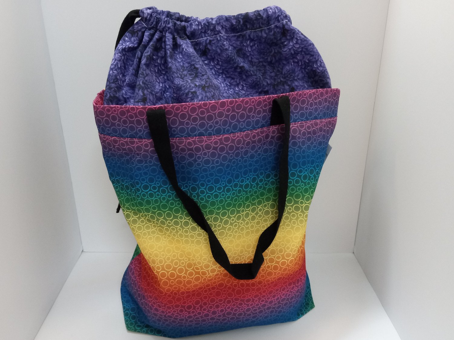 Image of Clearance sale Large Project Bag Tote With Drawstring Closure