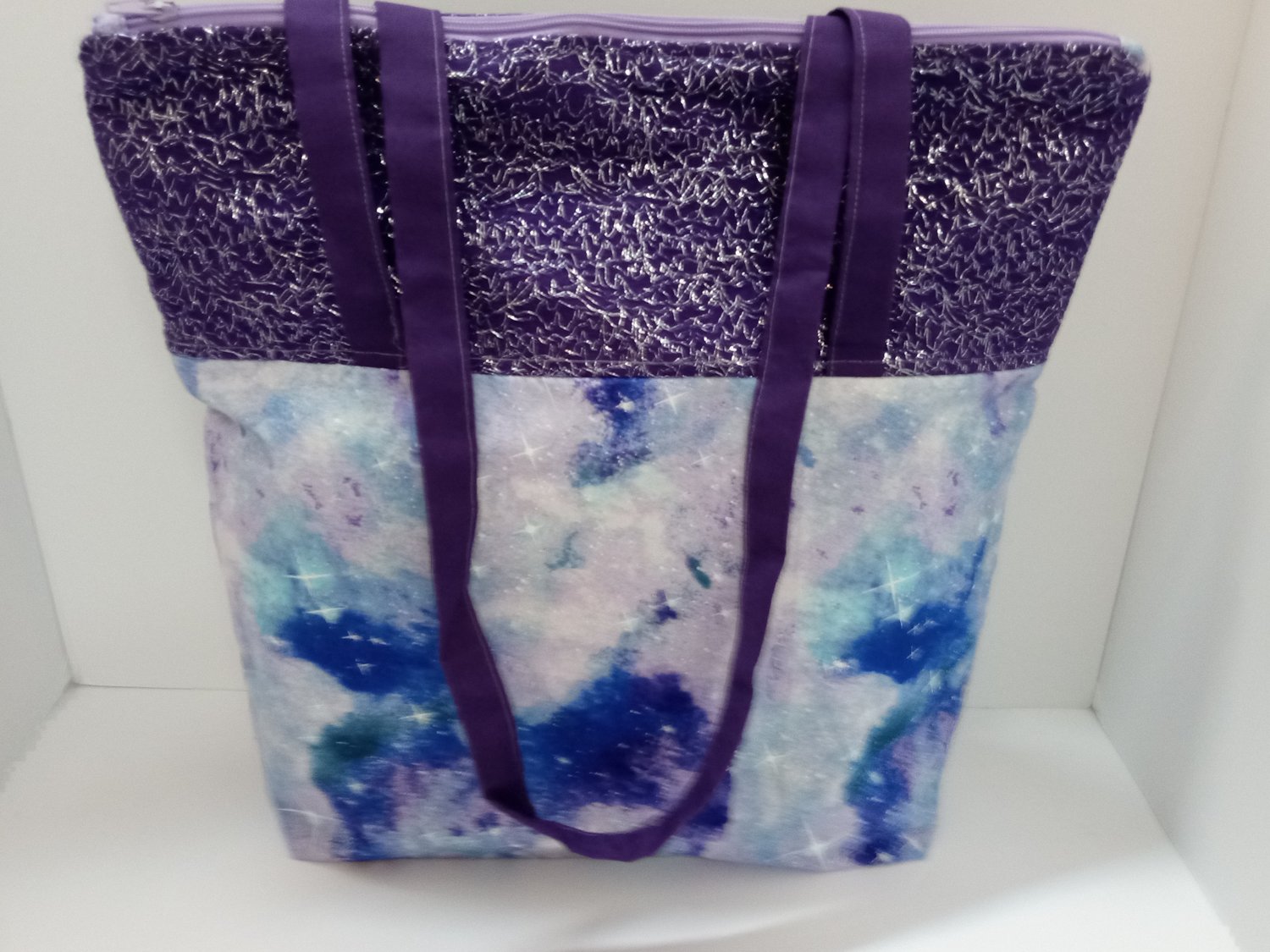 Image of Clearance sale Medium Zippered Project Bag With Sparkle Overlay