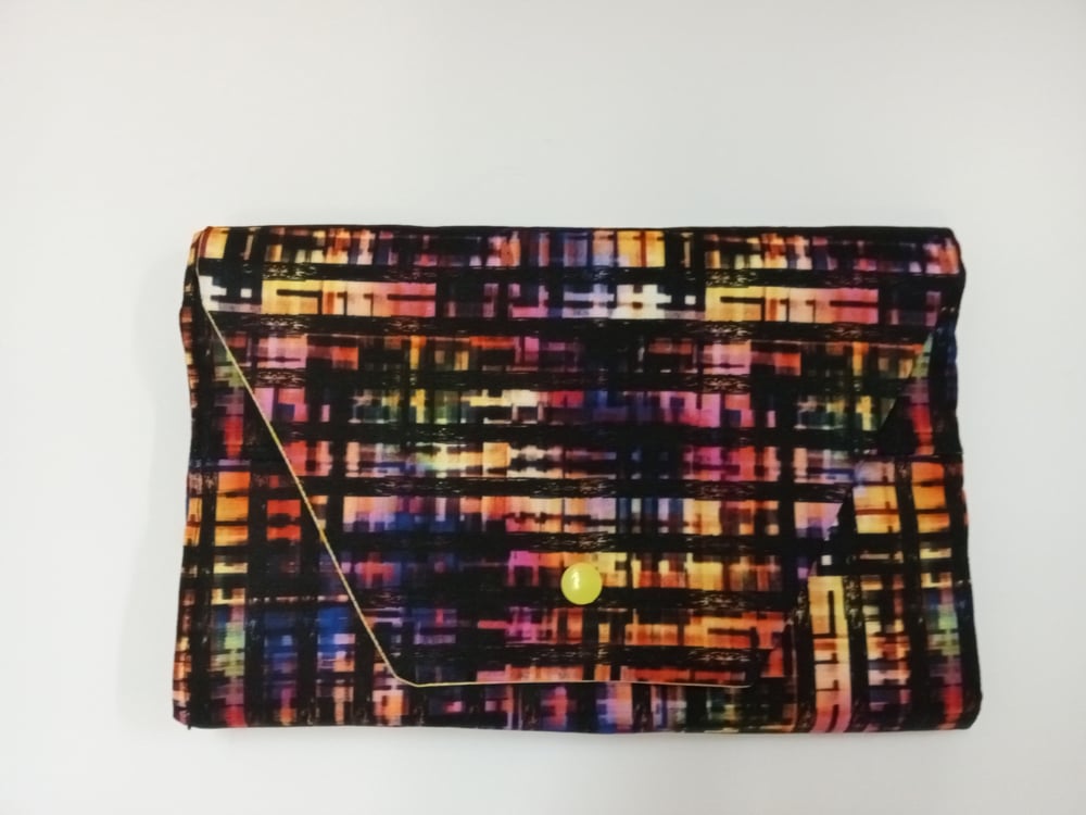 Image of Hook / Needle Case in a Cross Hatch Print Reg $25.00 Now on sale for $20.00
