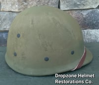 Image 8 of WWII Repro Hawley M-1 Helmet Liner. Rayon Webbing & Size 57 sweatband. (Nickle Hardware) 