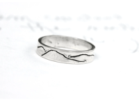 Image 1 of sterling silver mountain ring