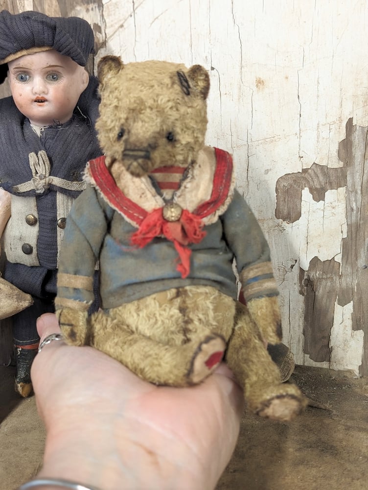 Image of 7" - Vintage Antique style SAILOR Teddy Bear in Sailor Outfit  by whendi's bears.