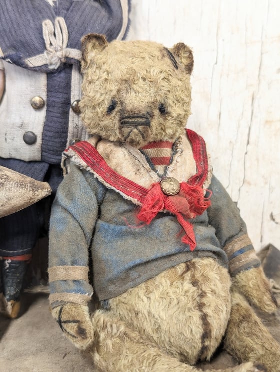 Image of 7" - Vintage Antique style SAILOR Teddy Bear in Sailor Outfit  by whendi's bears.