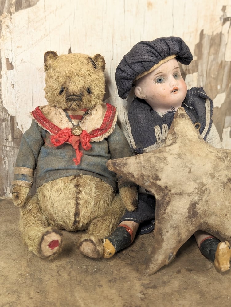 Image of 7" - Vintage Antique style SAILOR Teddy Bear in Sailor Outfit  by whendi's bears.