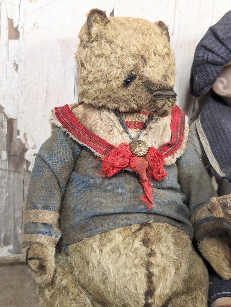 Image of 7" - Vintage Antique style SAILOR Teddy Bear in Sailor Outfit  by whendi's bears.