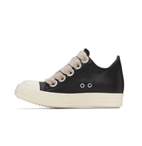 Image 2 of RICK OWENS RAMONE JUMBO LOW ‘BLACK/MILK’ FW24