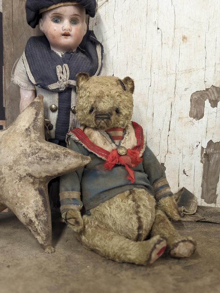 Image of 7" - Vintage Antique style SAILOR Teddy Bear in Sailor Outfit  by whendi's bears.