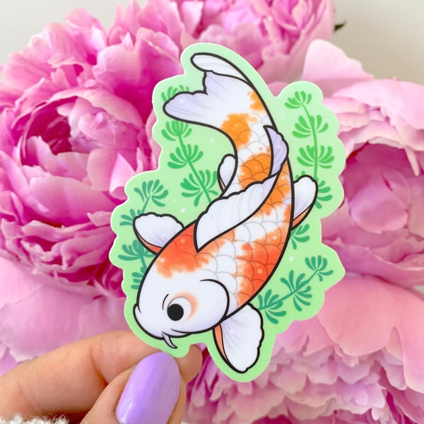 Image of MATTE Koi Fish STICKER