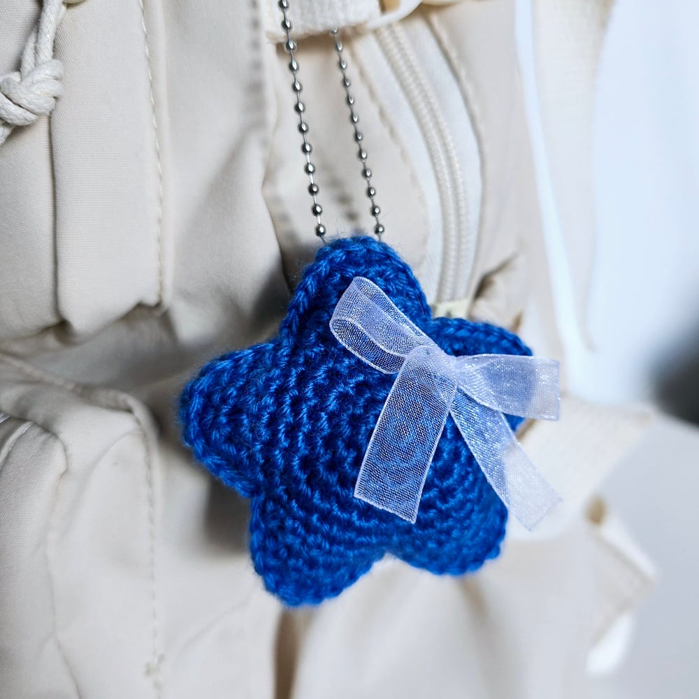 Image of Crocheted Star Bag Hanger (Stray Kids inspired)