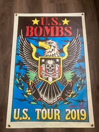Image 1 of US BOMBS VINYL BANNER 2019 tour usa