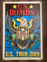 Image 3 of US BOMBS VINYL BANNER 2019 tour usa