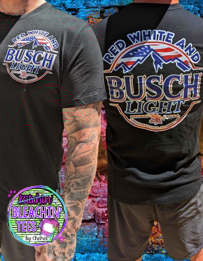 Image of Front Pocket & Back Print - Unisex Black Tee