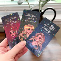 Image 1 of Fantasy Queens Glitter Bookmark Pack