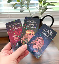 Image 2 of Fantasy Queens Glitter Bookmark Pack