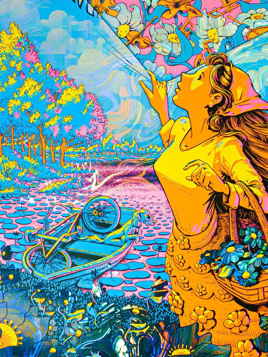 Image of Dave Matthews Band - Virginia Beach 2024 - Hazy Waves HoloFoil