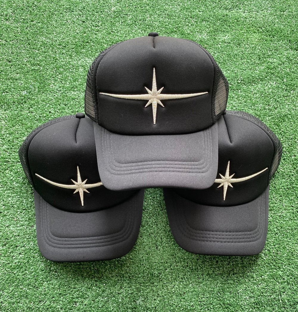 Image of TFG Blck/Slvr Star Trucker 