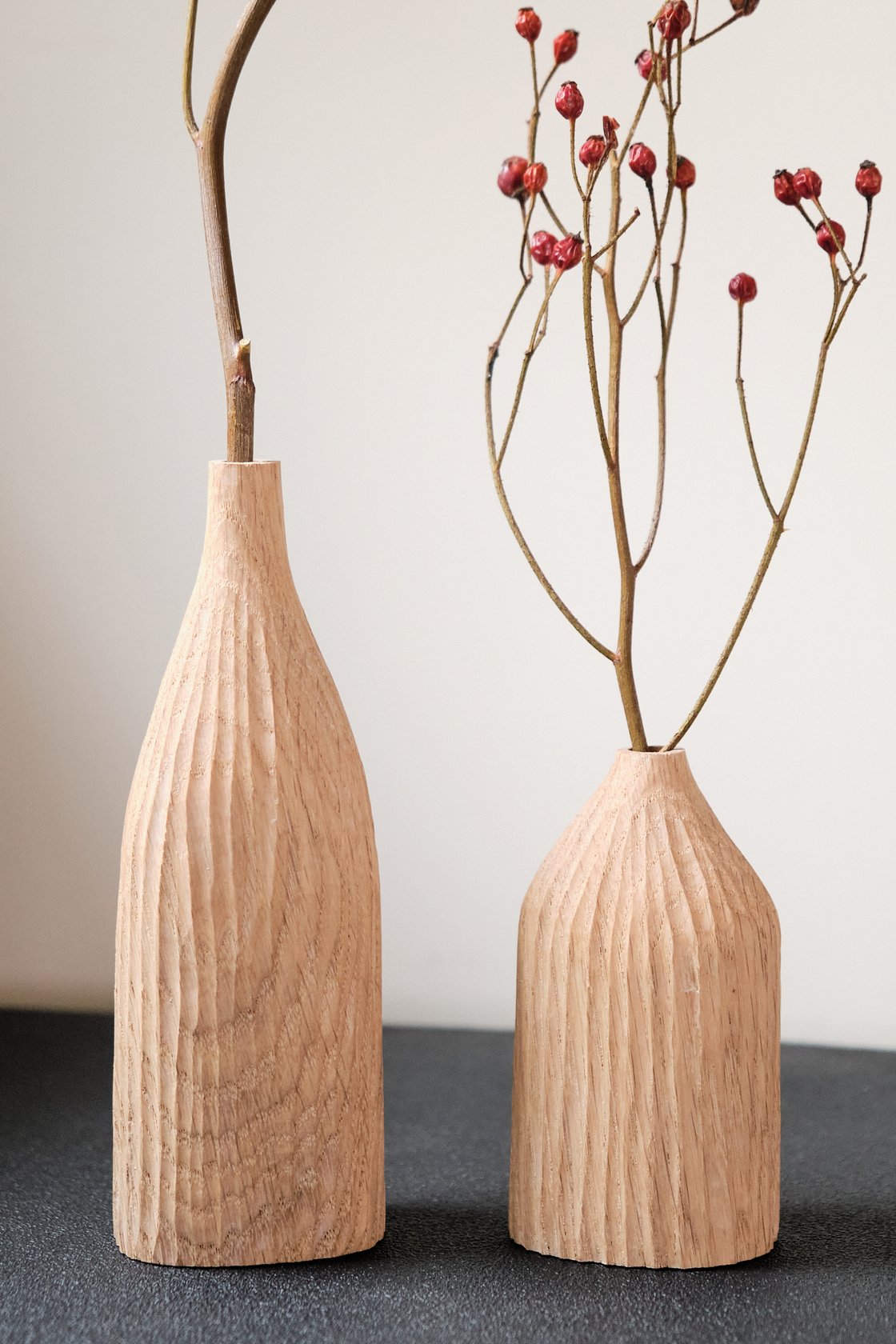 Image of 2x Small Oak Bud Vases - CBV001