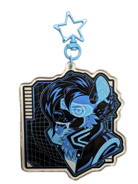 Image 3 of CyberYeen 3" Acrylic Keychain