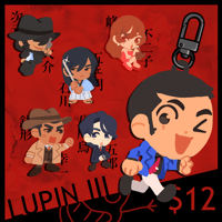 Image 1 of Lupin III Acrylic Charms