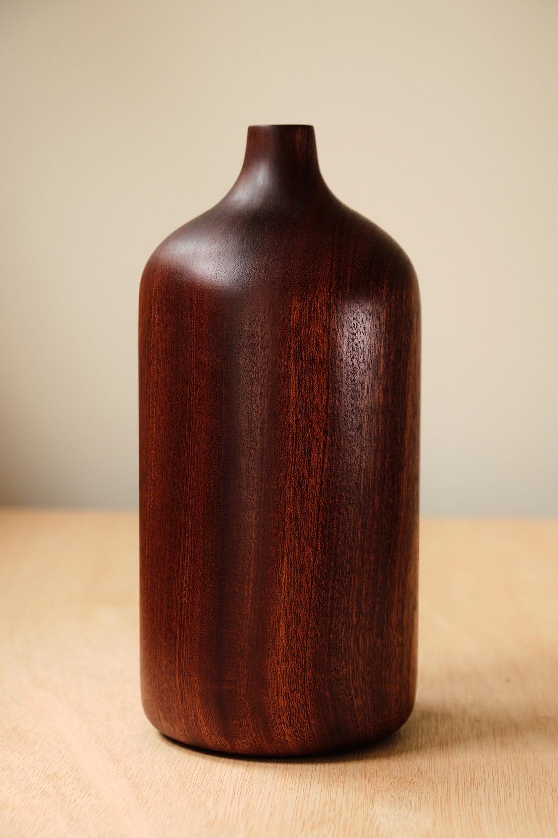 Image of Large Sapele Bud Vase - BV004