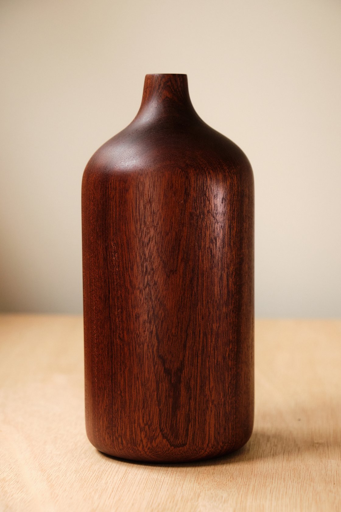 Image of Large Sapele Bud Vase - BV004