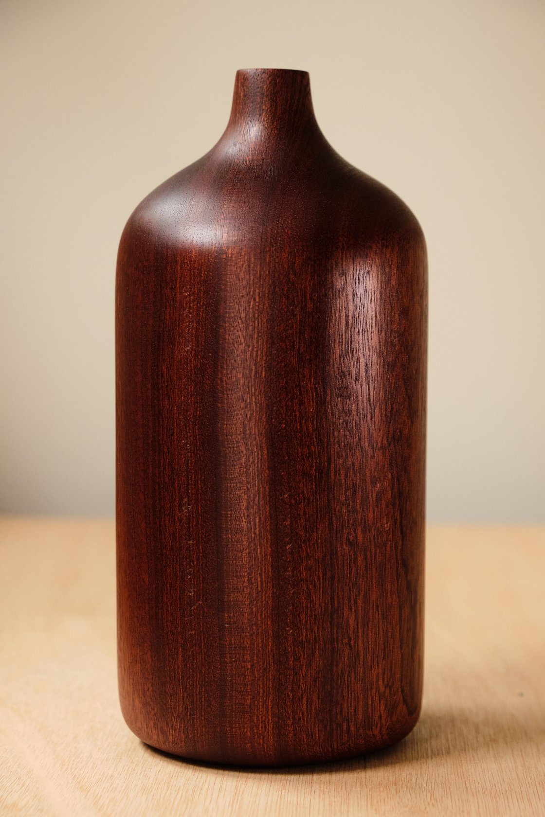Image of Large Sapele Bud Vase - BV004