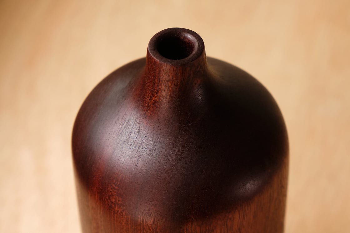 Image of Large Sapele Bud Vase - BV004