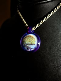 Image 2 of Bonsai tree pendant backed with royal jelly. 