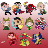 Image 1 of STICKERS- MARVEL MULTIVERSE PHASE 2