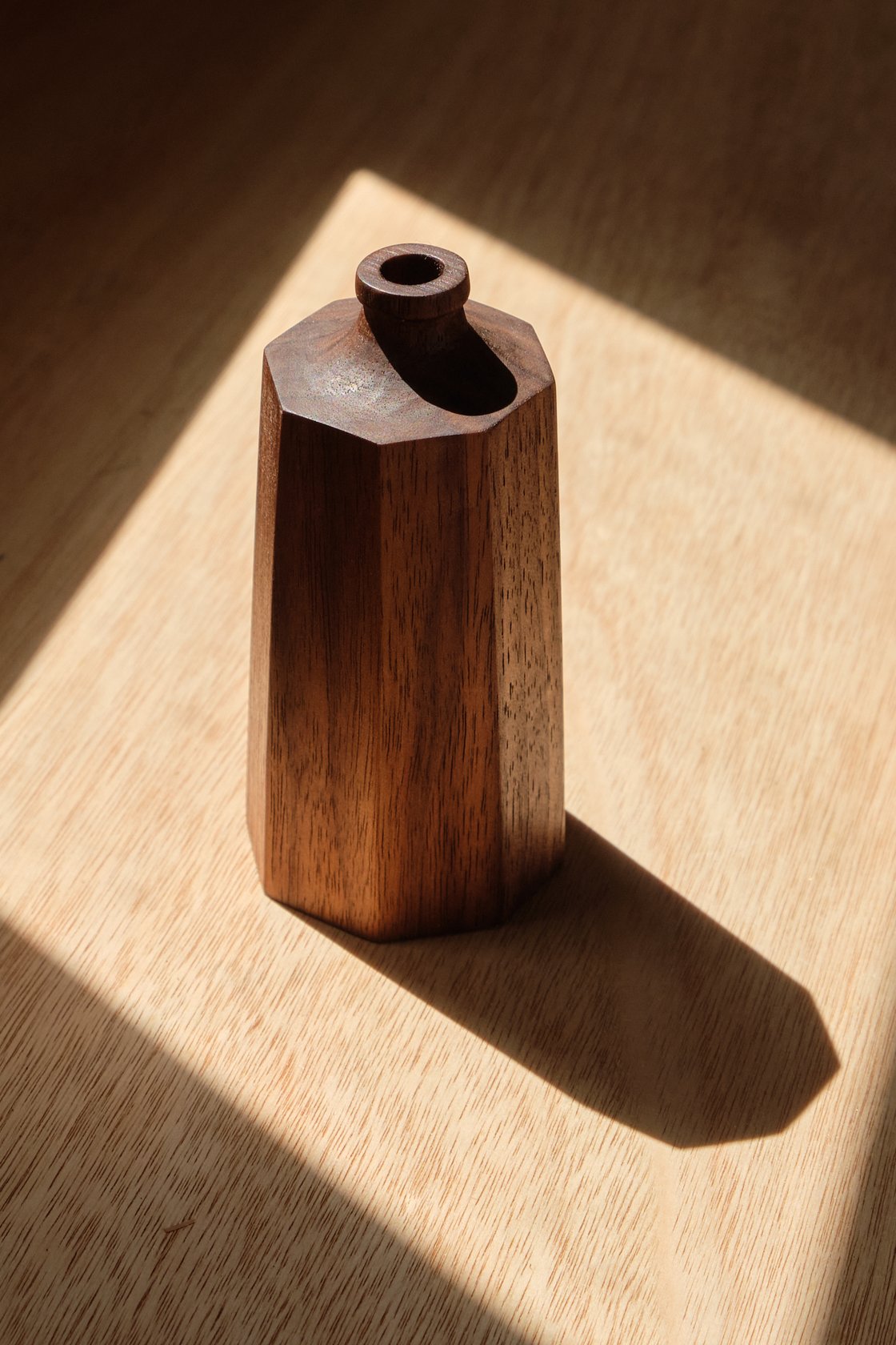 Image of Small Walnut Bud Vase - HBV001