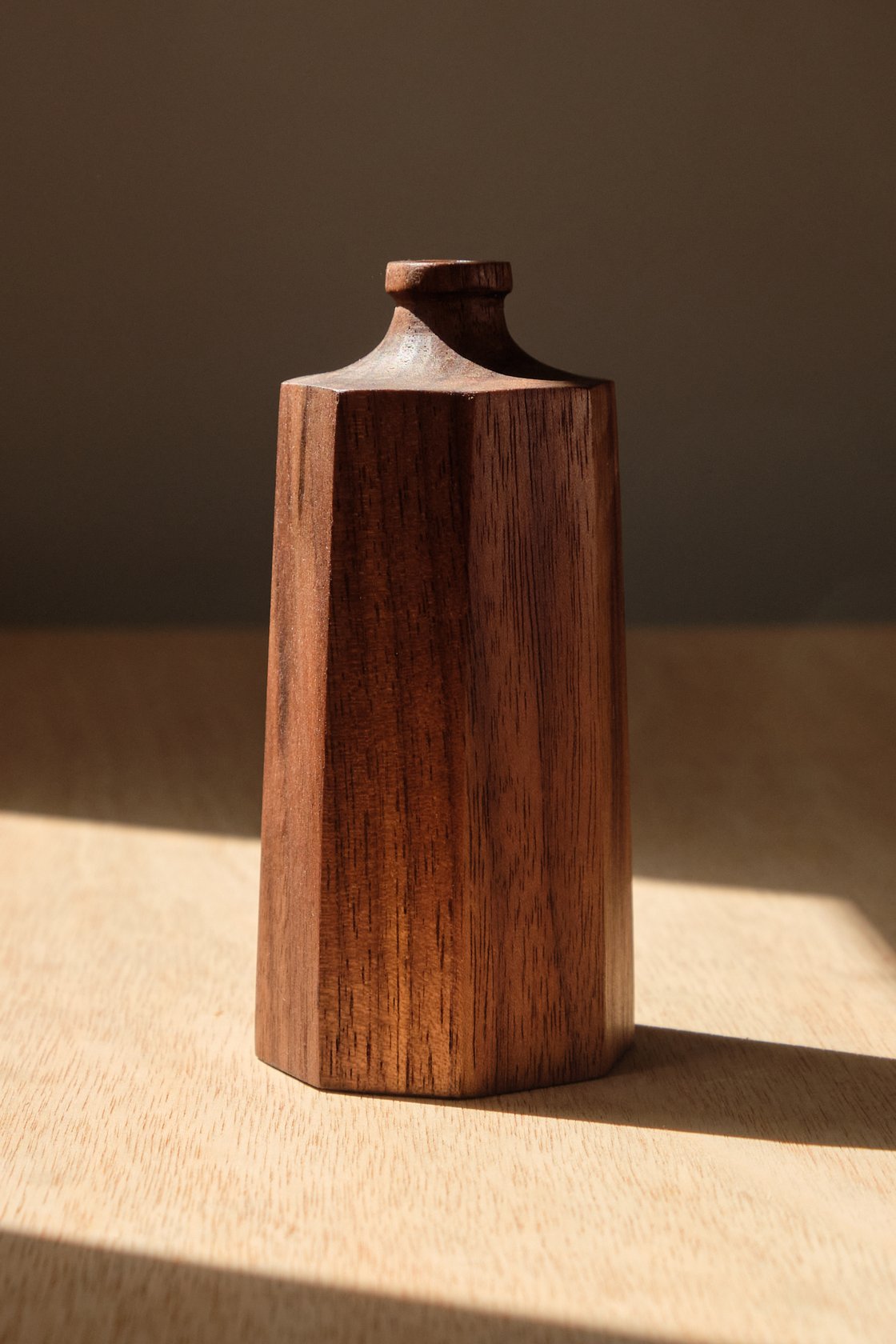 Image of Small Walnut Bud Vase - HBV001