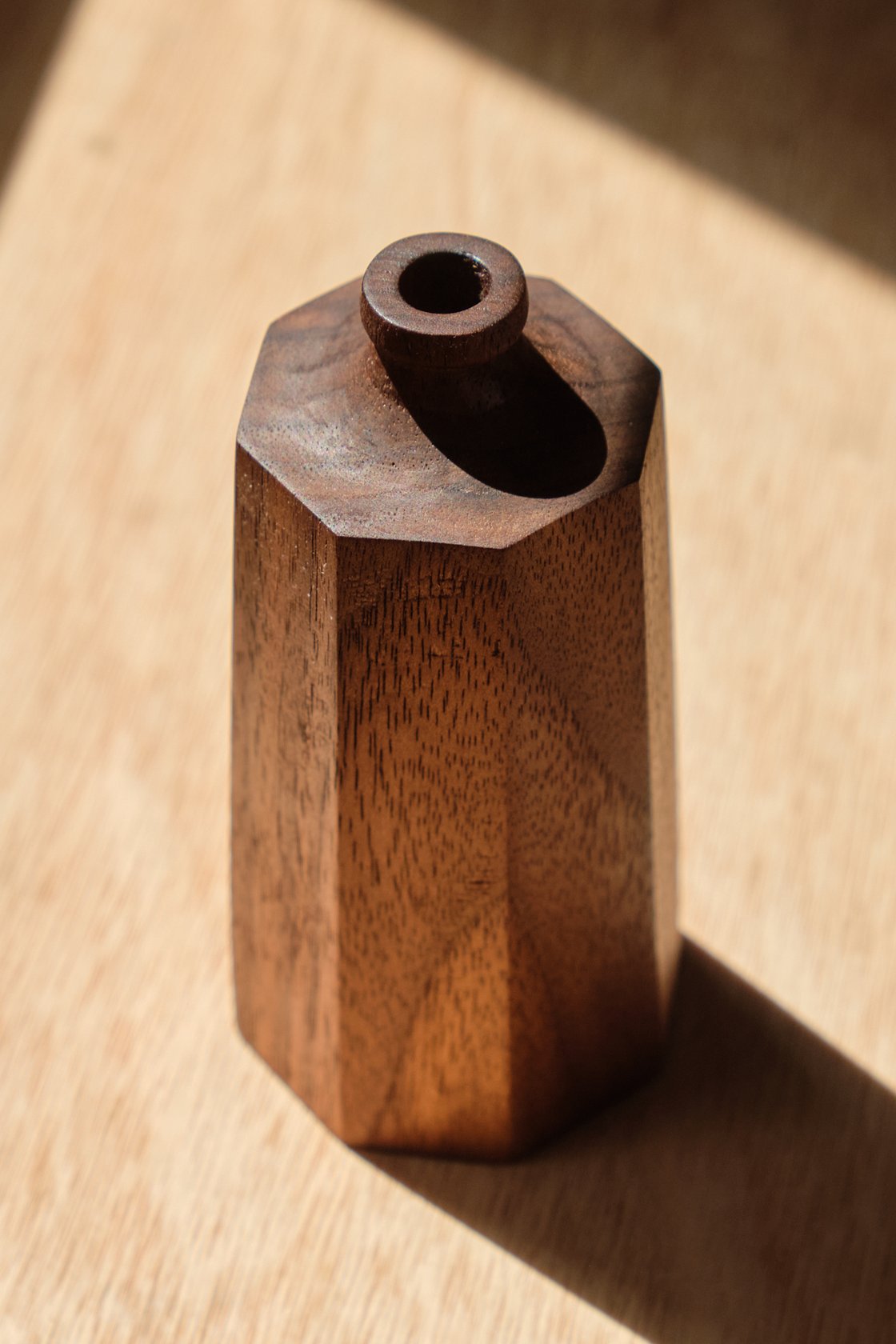 Image of Small Walnut Bud Vase - HBV001