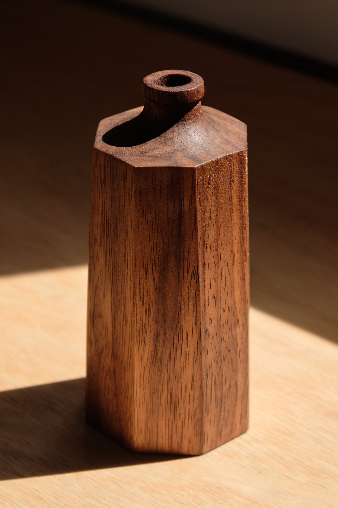 Image of Small Walnut Bud Vase - HBV001