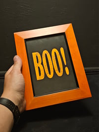Image 2 of 🕸BOO! Orange Preserved spider web frame A