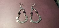 Garnet Poppy Earrings