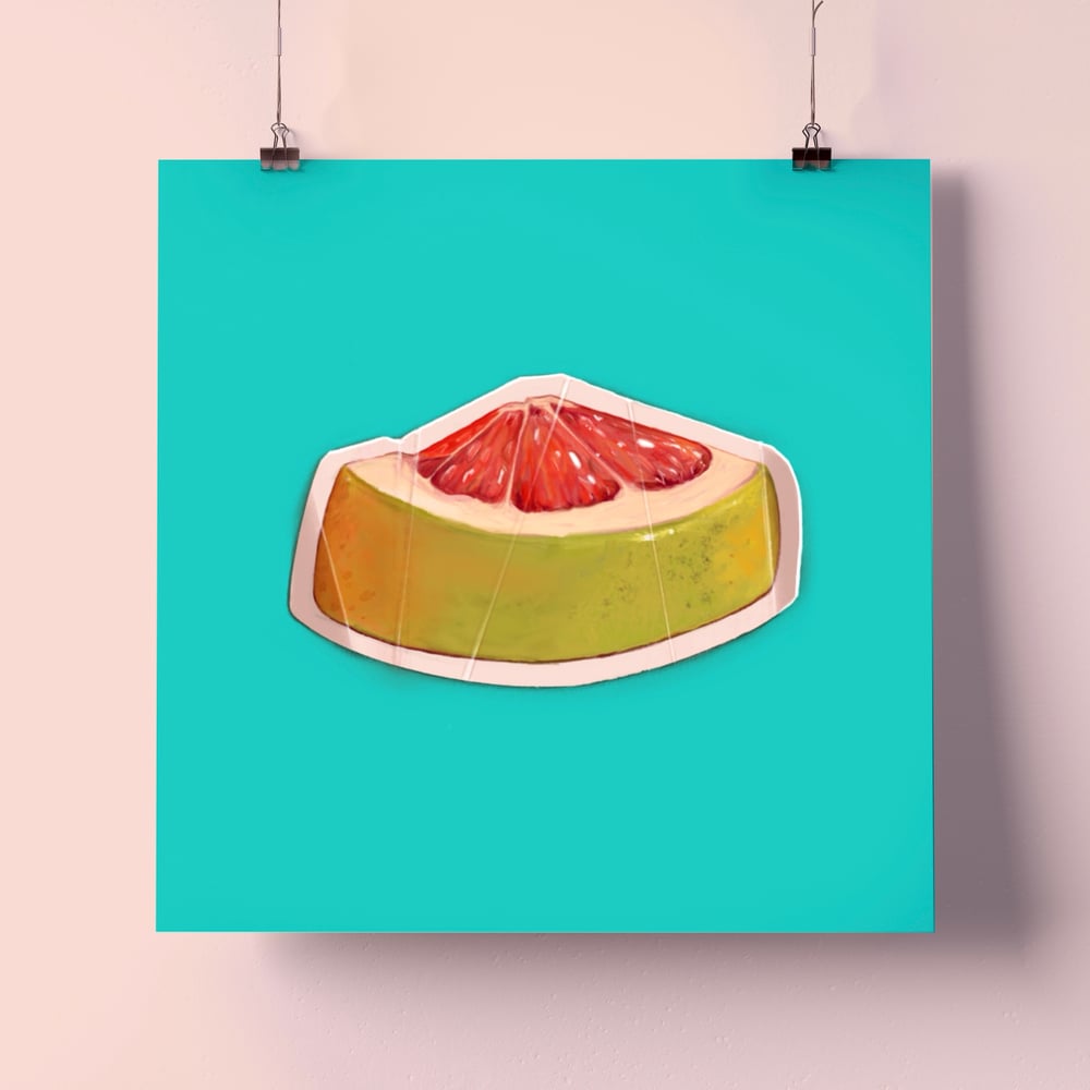 Image of Paper Grapefruit Print