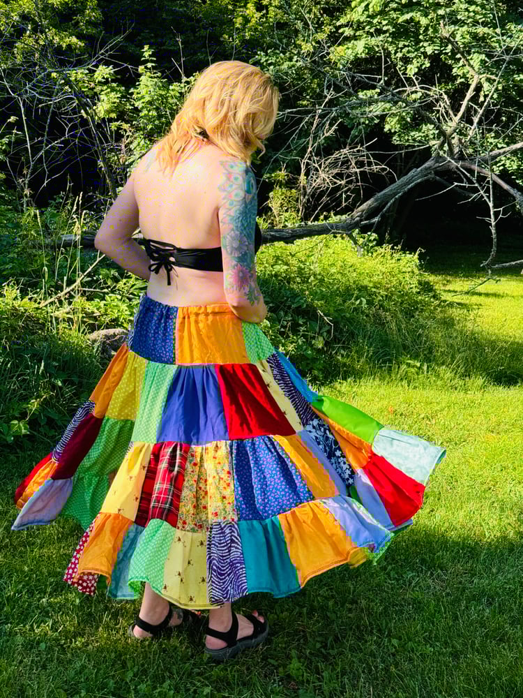 Image of THE DAISY JANE PATCHWORK SKIRT 1/1 ☀️❤️🍃