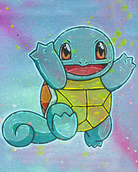 Image 1 of Squirtle evolutions print set