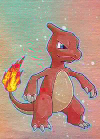 Image 2 of Charmander evolutions print set