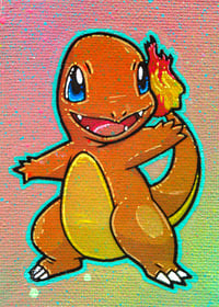 Image 1 of Charmander evolutions print set